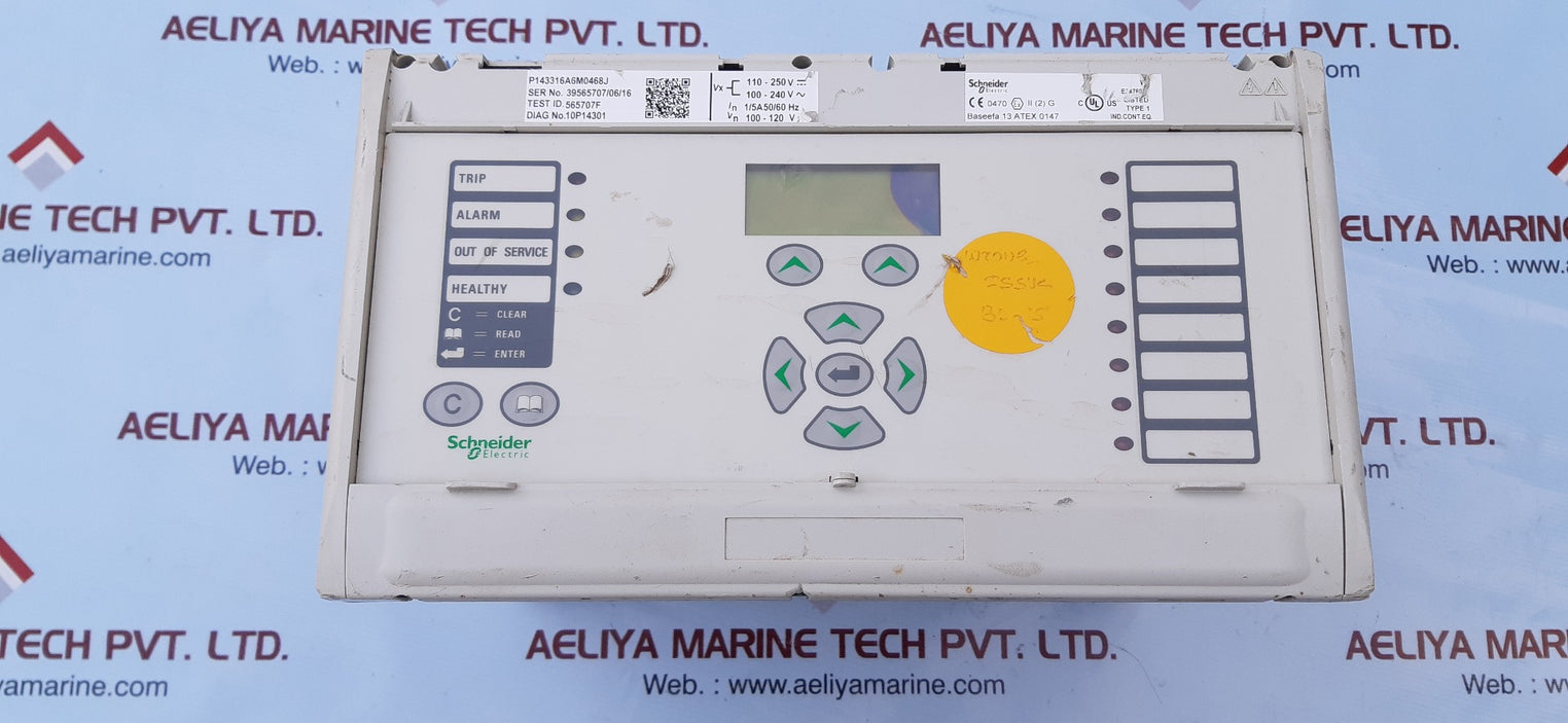 Schneider micom p143 overcurrent protection relay p143316a6m0468j