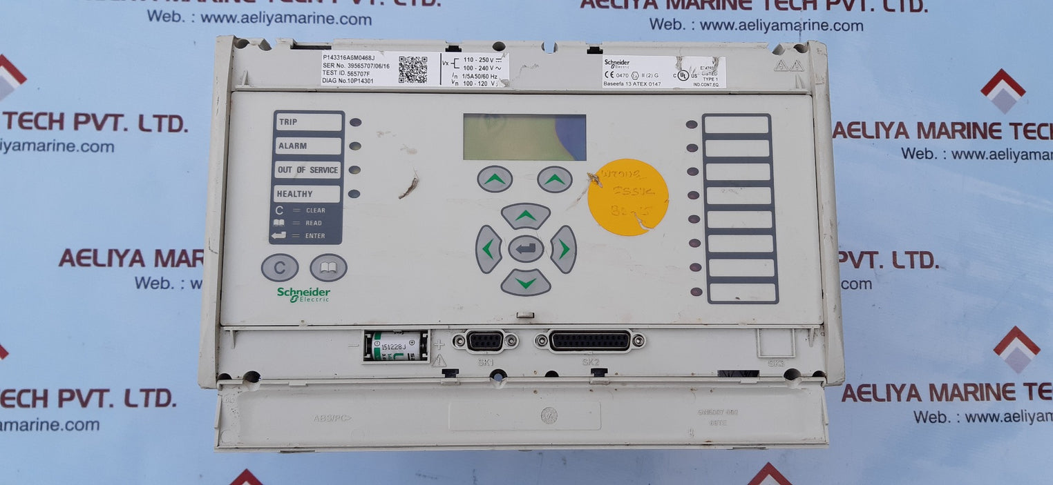 Schneider micom p143 overcurrent protection relay p143316a6m0468j