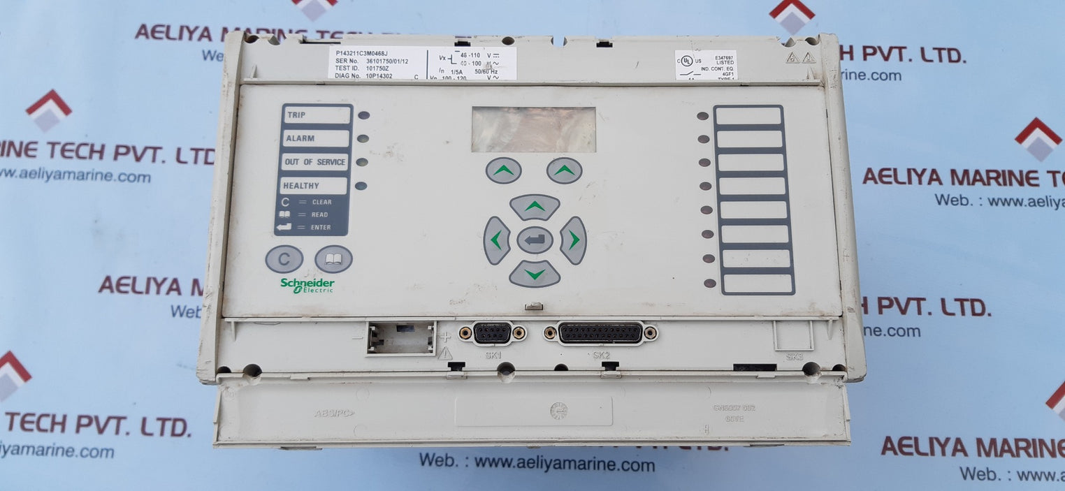 Schneider micom p143 overcurrent protection relay p143211c3m0468j