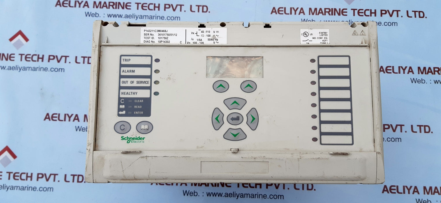 Schneider micom p143 overcurrent protection relay p143211c3m0468j