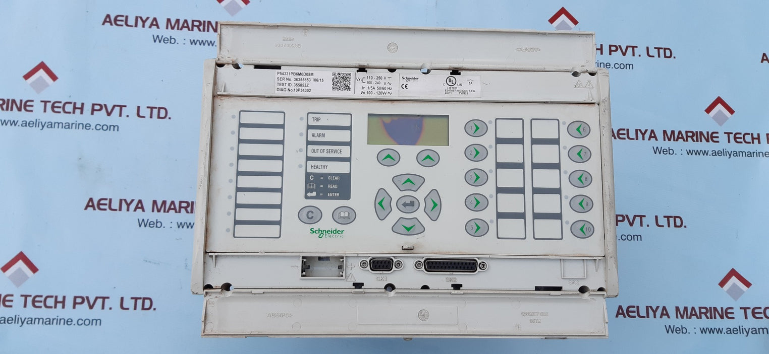 Schneider micom p543 current differential protection relay p54331pb6m0d08m 50/60hz