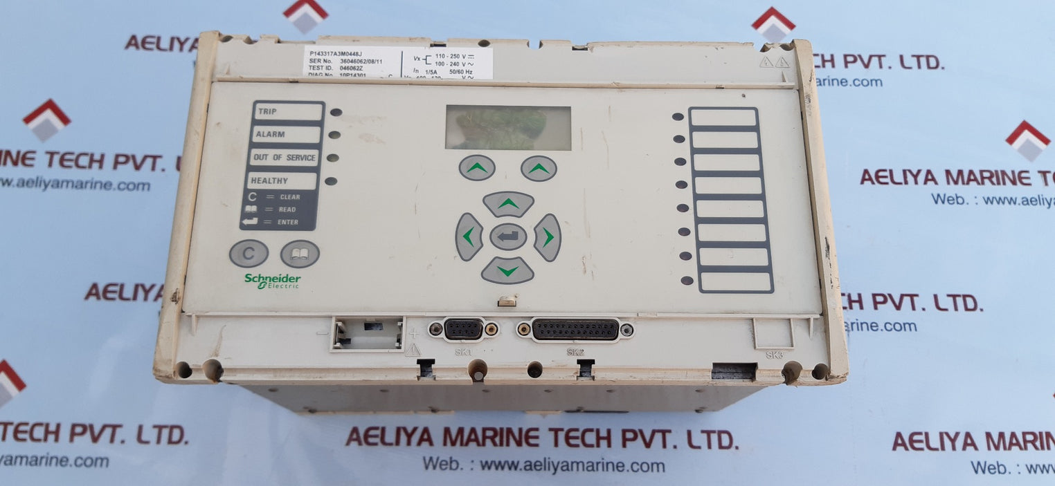 Schneider micom p143 overcurrent protection relay p143317a3m0448j