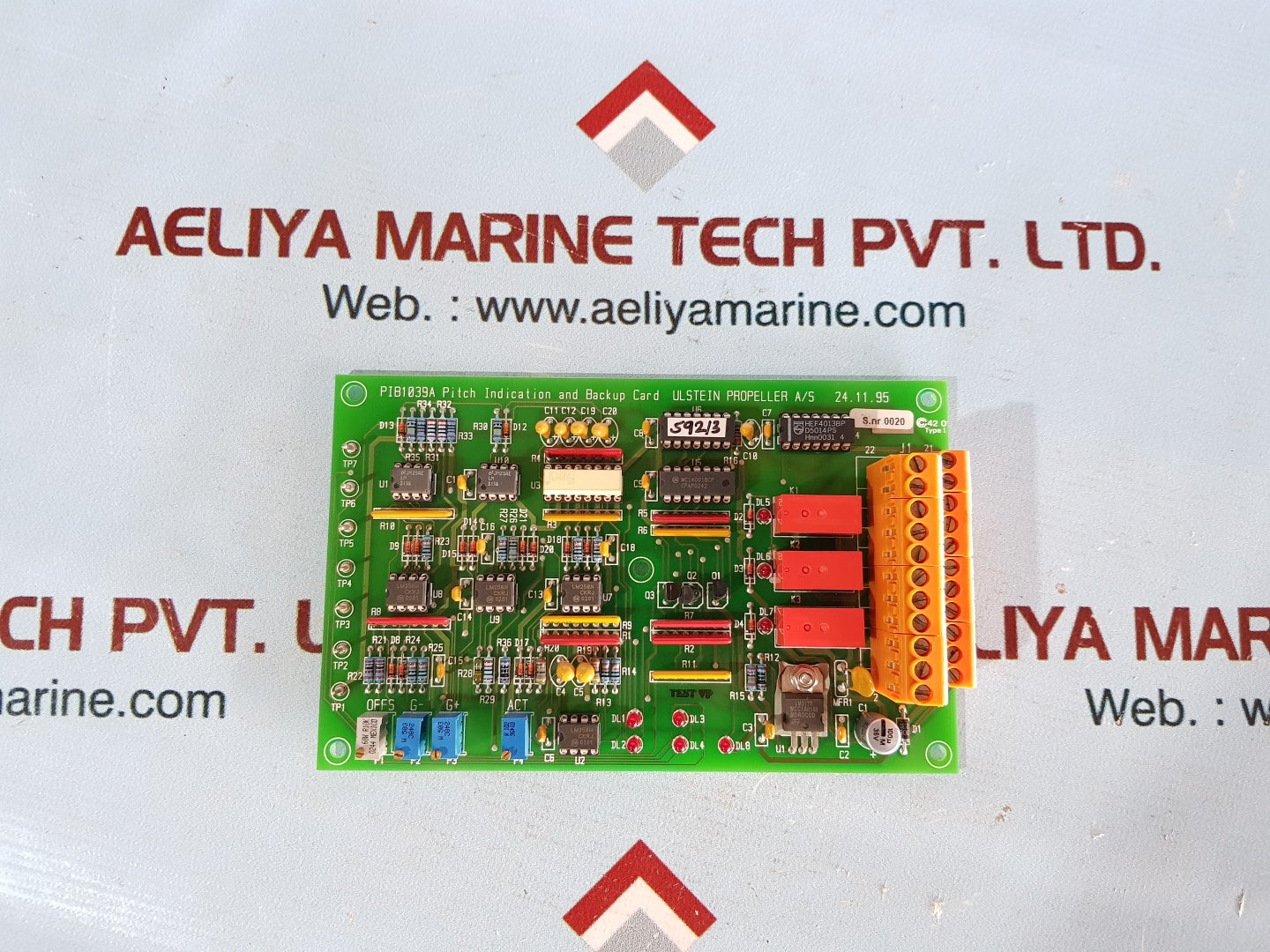 Ulstein propeller pib1039a pitch indication and backup card type 1