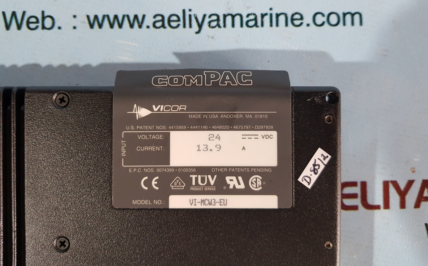 Compac vicor vi-mcw3-eu power supply 200 w 24vdc