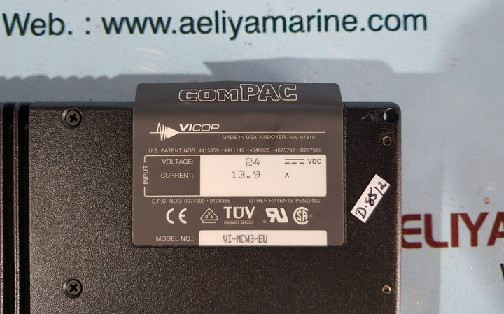Compac vicor vi-mcw3-eu power supply 200 w 24vdc