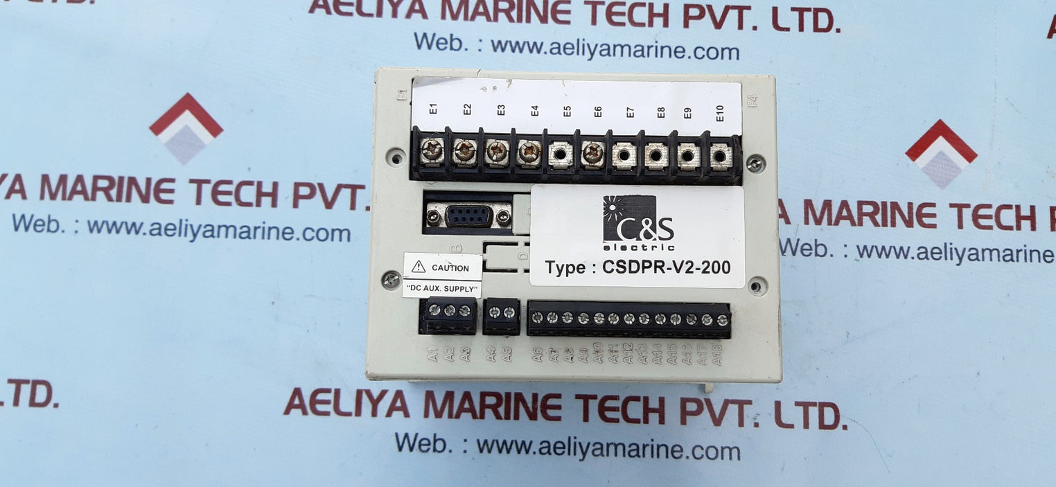 C&S electric csdpr-v2-200 rmu protection relay 18-60vdc