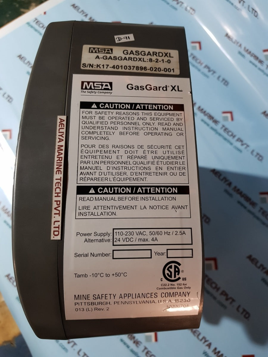 Msa gasgardxl gas controller a-gasgardxl:8-2-1-0