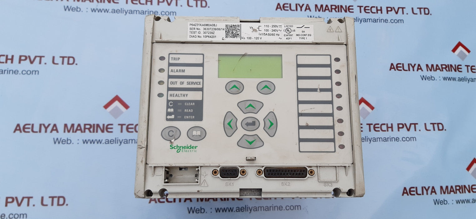 Schneider micom p642 protection relay p64231ka6m0a08j