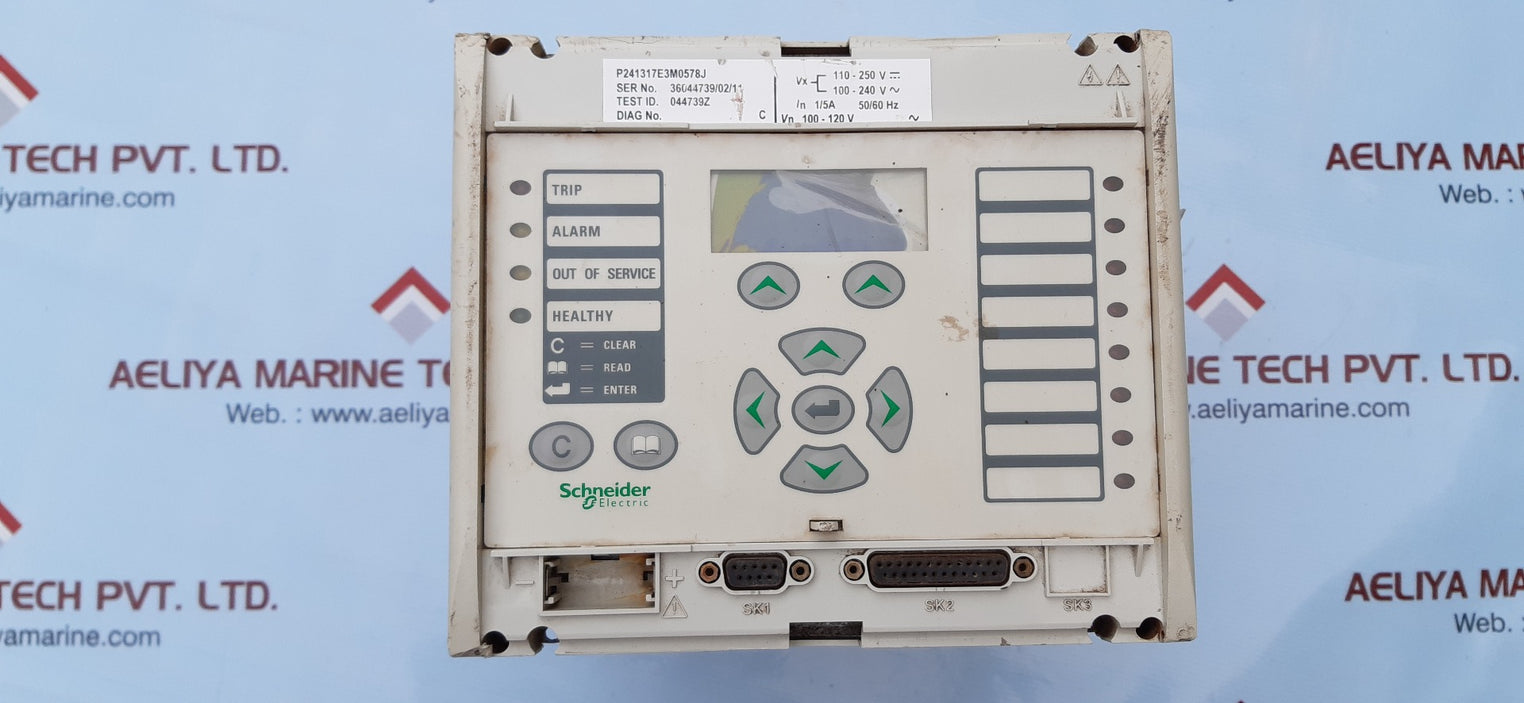 Schneider micom p241 protection relay p241317e3m0578j 50/60hz