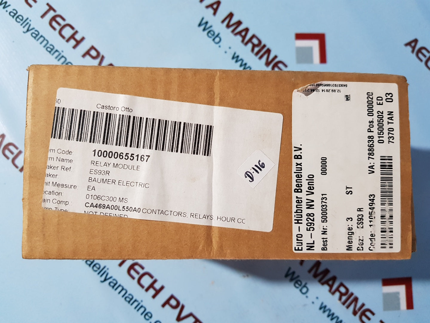 Baumer electric es93 r relay module ip20