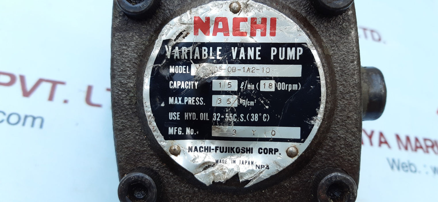 Nachi fujikoshi variable vane pump