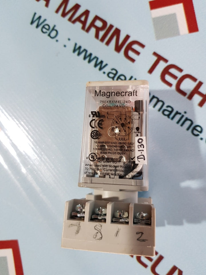 Schneider 750Xbxm4L-24D Magnecraft 24 Vdc