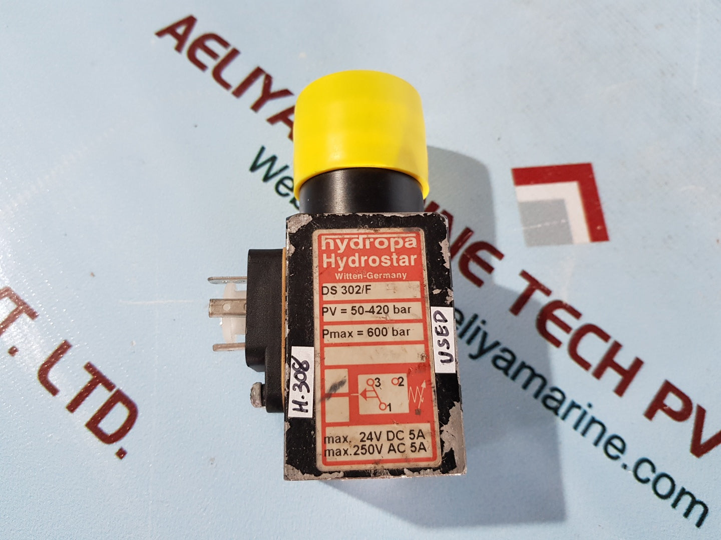 Hydropa hydrostar ds 302/f pressure switch pv=50-420 bar pmax=600 bar