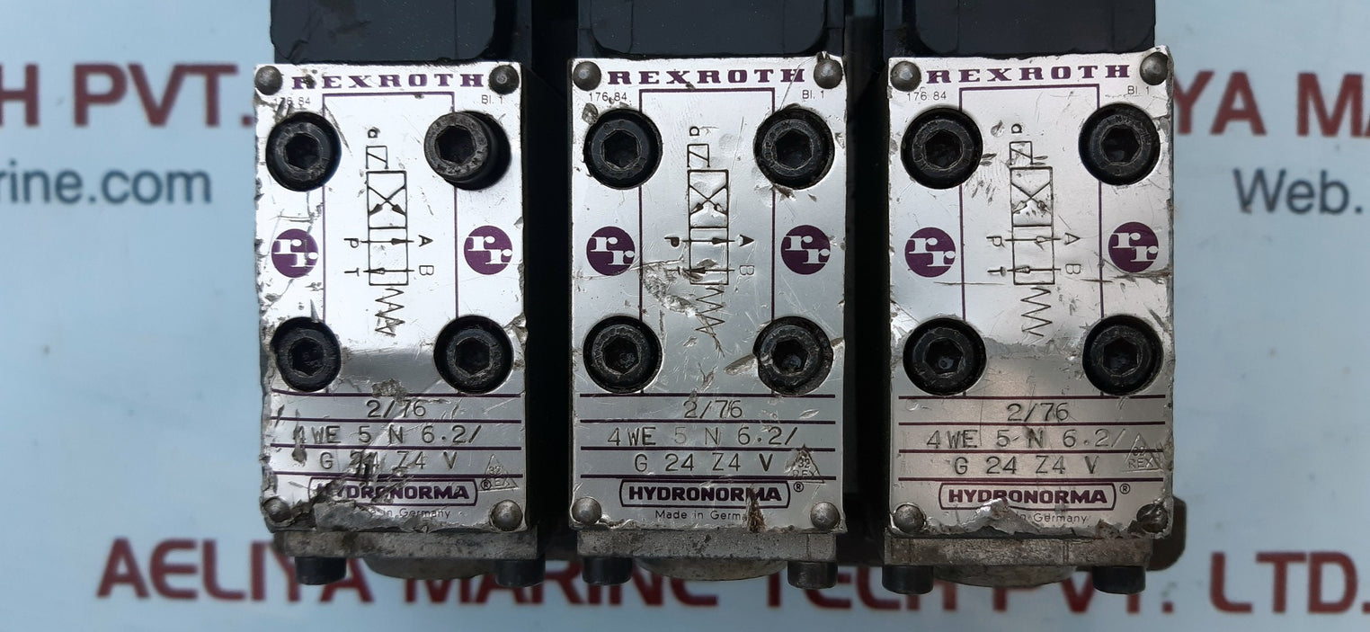 Hydronorma rexroth 2/76 4we 5 n 6.2/g 24 z4 v valve