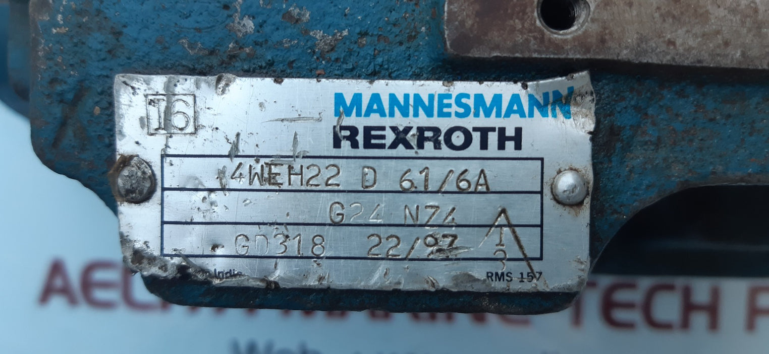 Mannesmann rexroth 4weh22 d 61/6a g24 nz4 solenoid valve