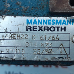 Mannesmann rexroth 4weh22 d 61/6a g24 nz4 solenoid valve