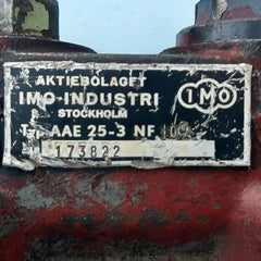 Imo industri aae25-3 nf 102 pump 173822