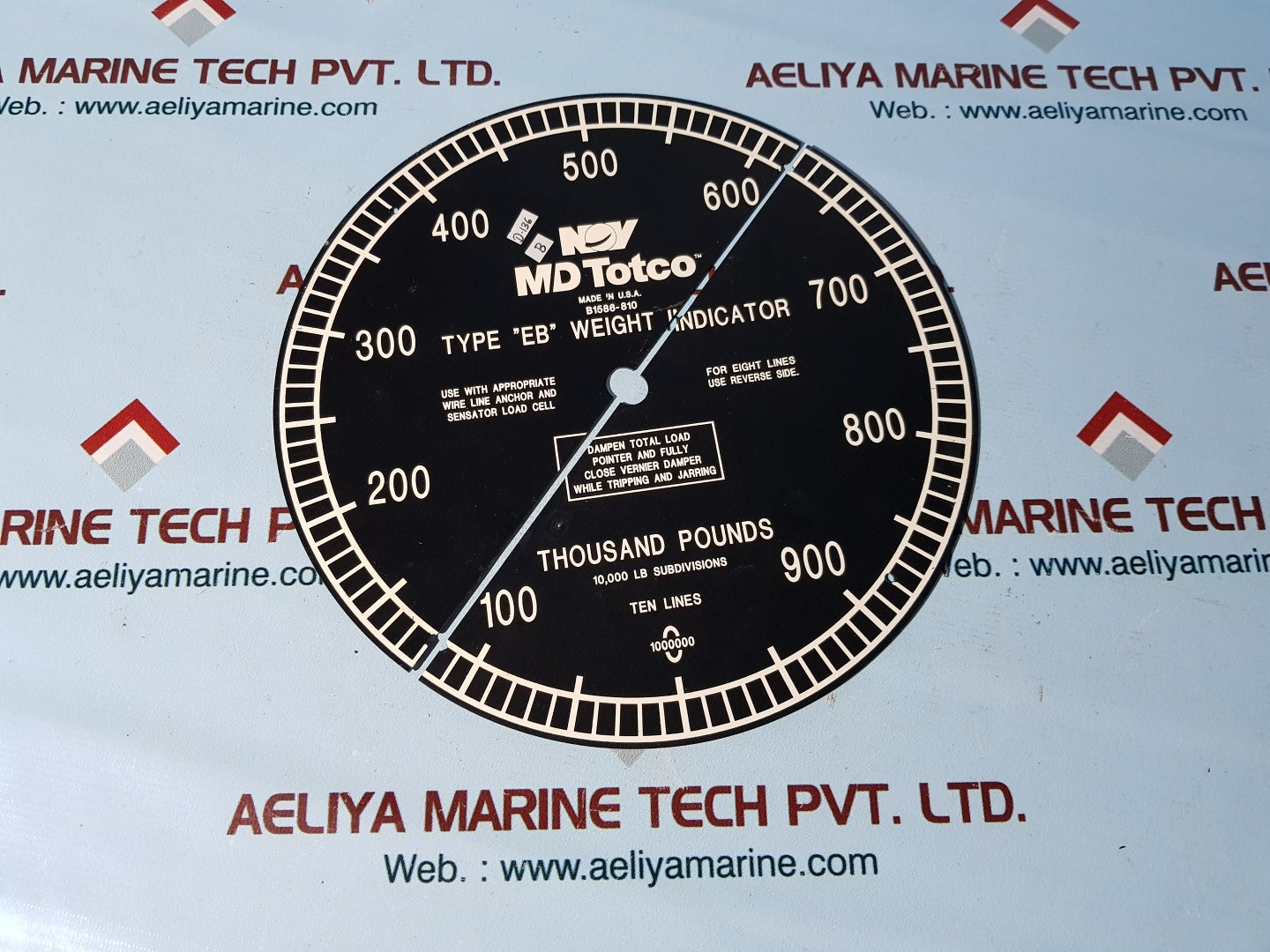 Nov md totco type eb weight indicator