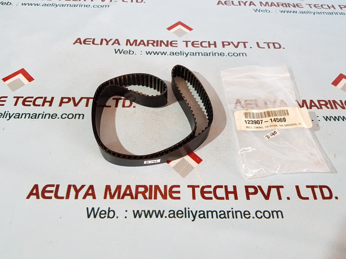 123907-14569 drive belt timing 1/5 pitch,145 grooves,11