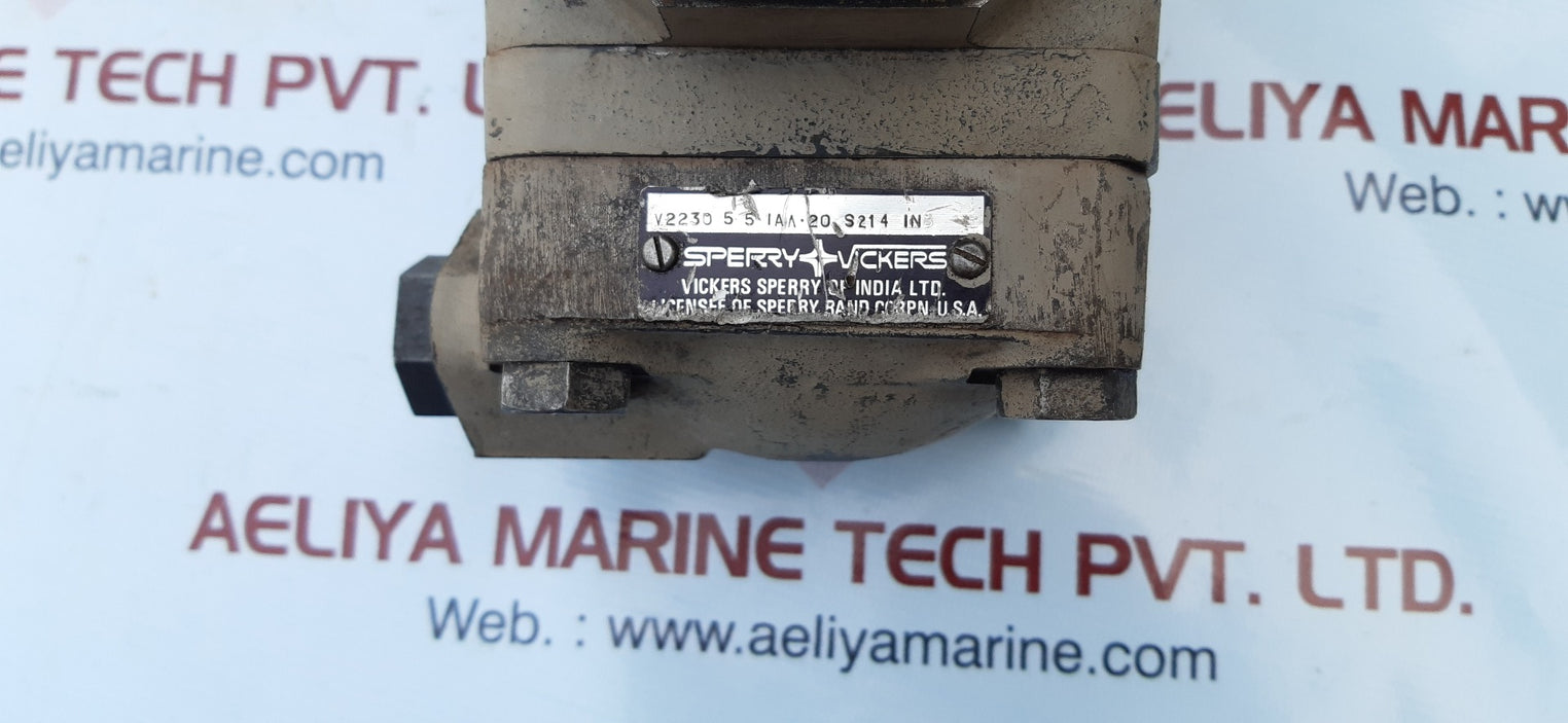Sperry vickers v2230 5 5 1aa.20 s214 hydraulic vane pump