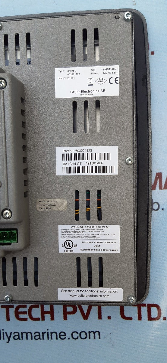 Beijer e1101 touch screen panel 06035e 603221123