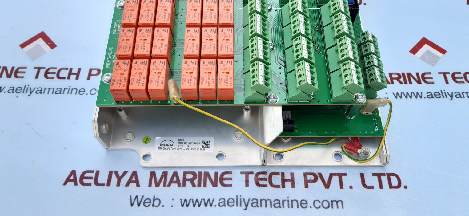 Man diesel & turbo 3157168-7 switch board unit rev 1.4