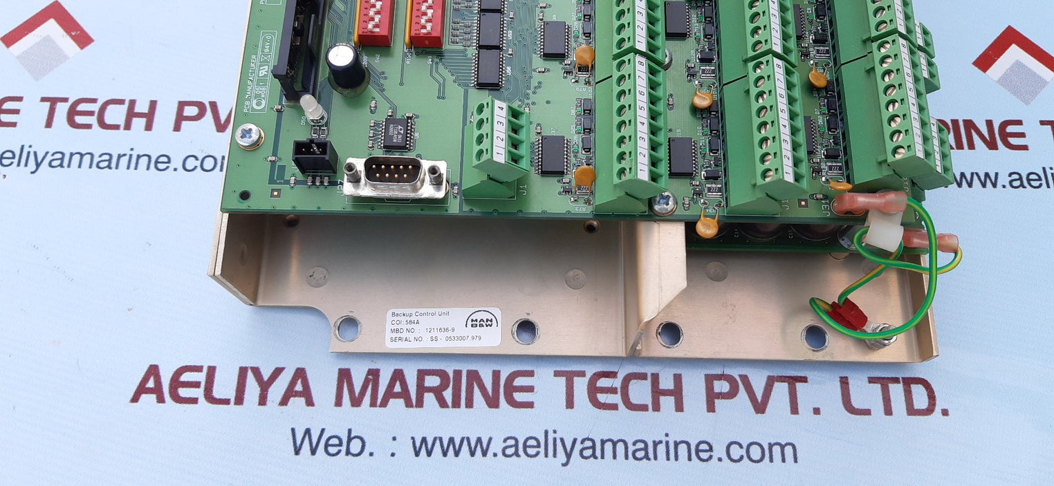 Man b&w 1211636-9 backup control unit rev:1.2