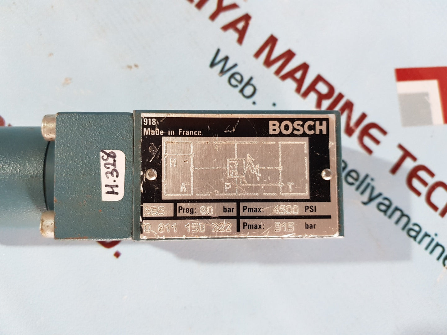 Bosch 0 811 150 222 pressure relief valve pmax: 4500psi 315bar