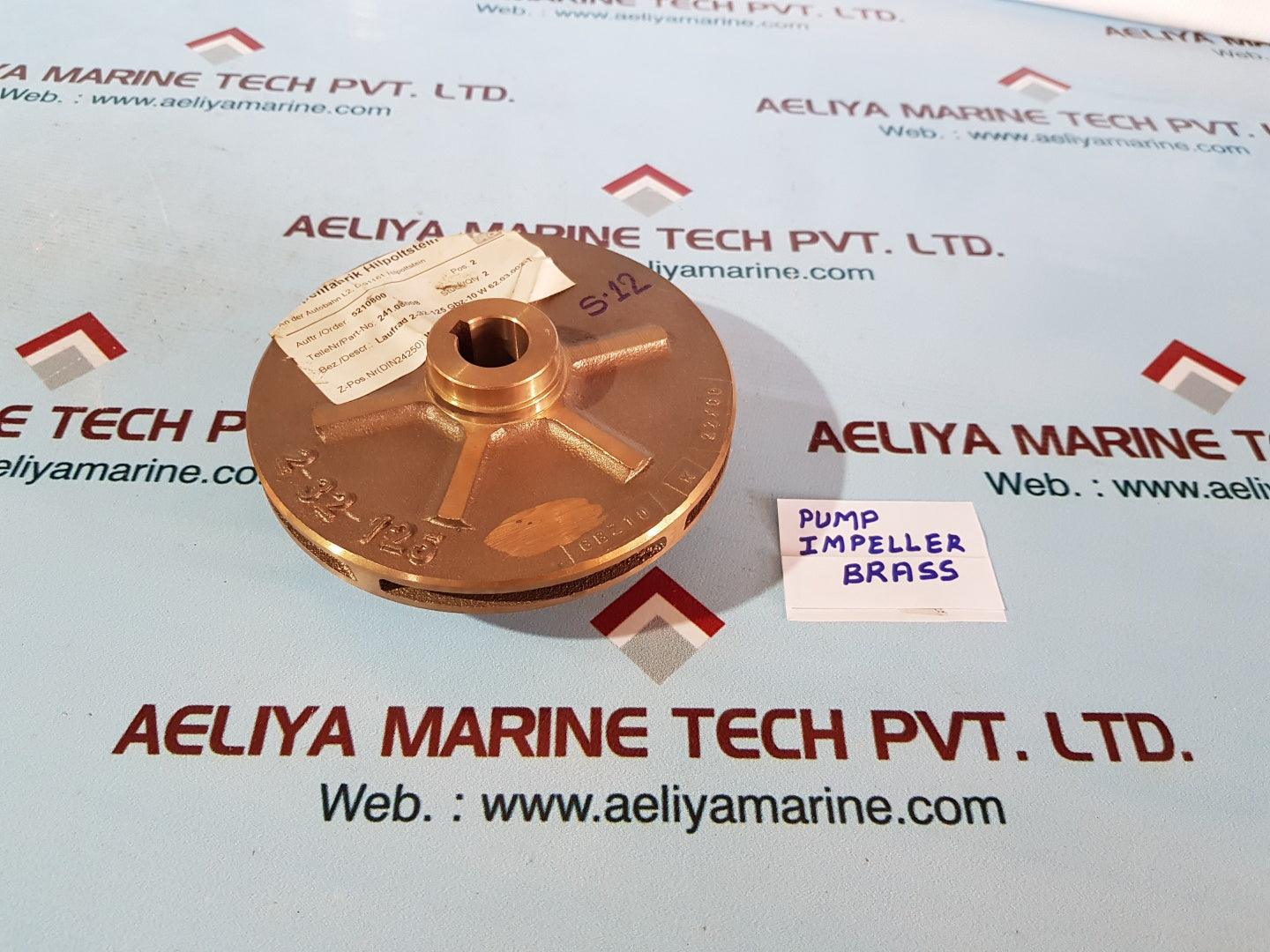 Pumpenfabrik hilpoltstein 241.00008 pump impeller brass