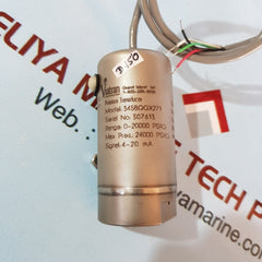 Viatran 345bqgx271 pressure transmitter range 0-20000 psig