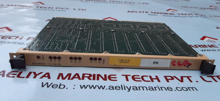 Abb drives mem86-3x192k memory board module mem86-3x192/cmbm00