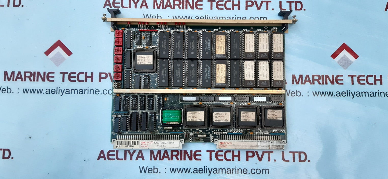 Abb drives mem86-3x192k memory board module mem86-3x192/cmbm00