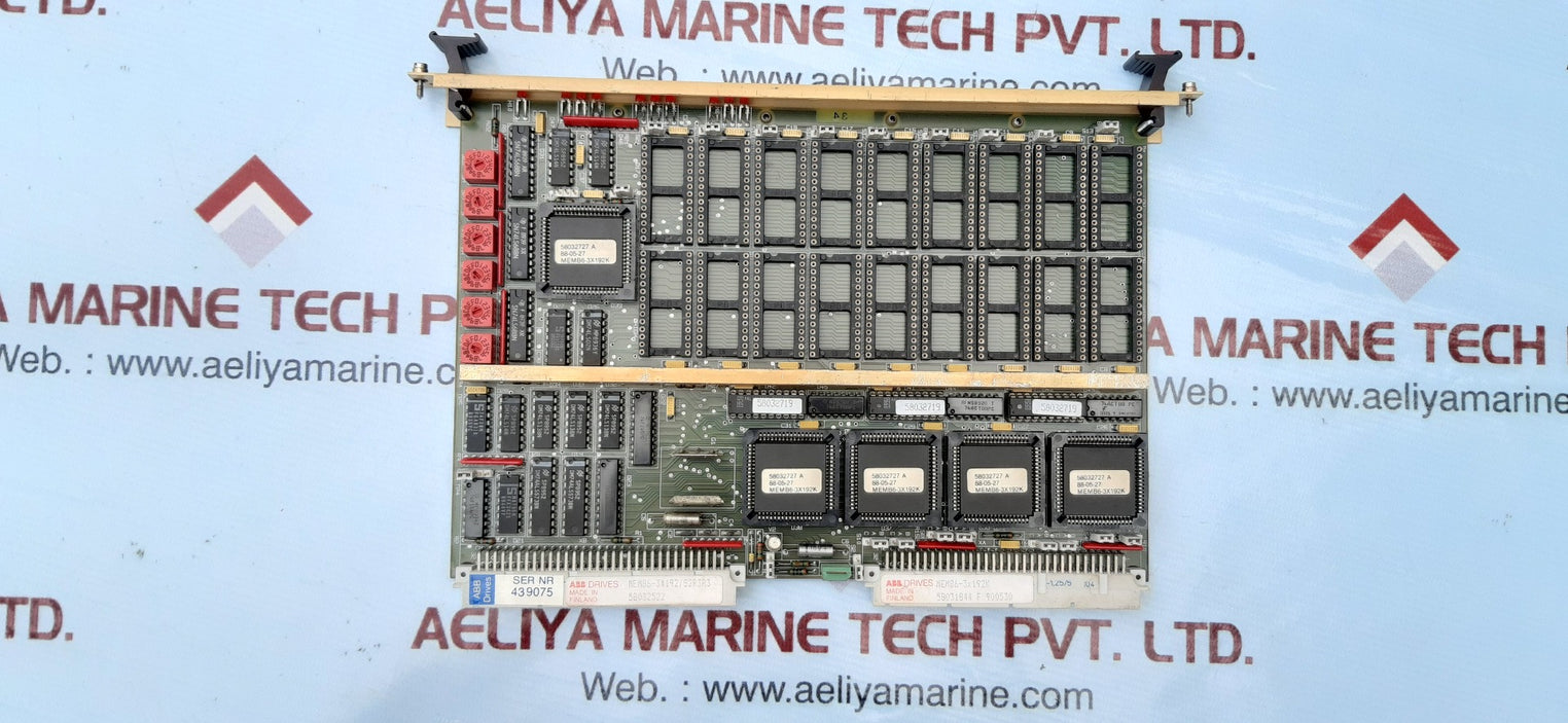 Abb drives mem86-3x192k memory board module mem86-3x192/s2r3r3
