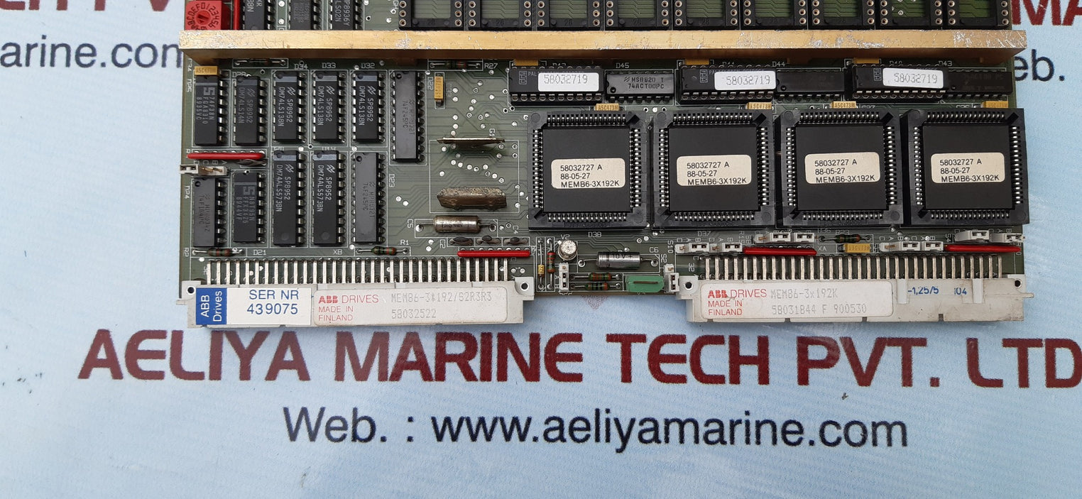 Abb drives mem86-3x192k memory board module mem86-3x192/s2r3r3