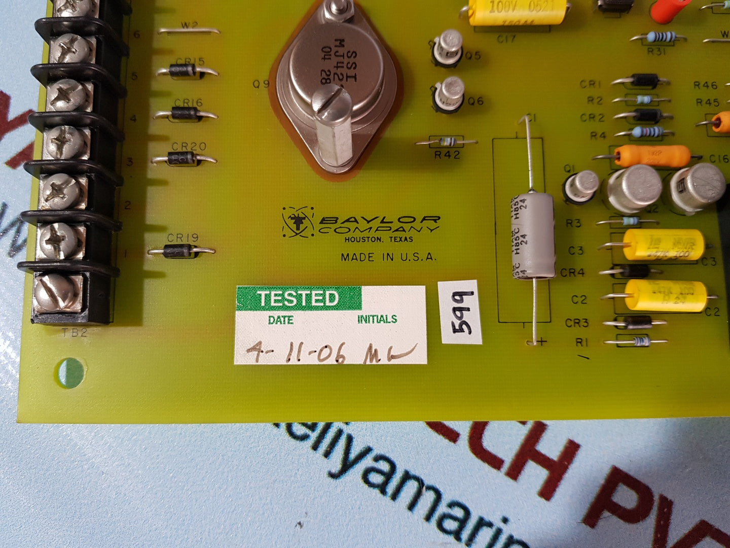 Baylor d28380-3 control board 04064373