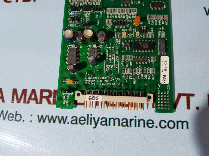 Crowcon instruments sm6243-pc2029 v11.0 gas monitor input board