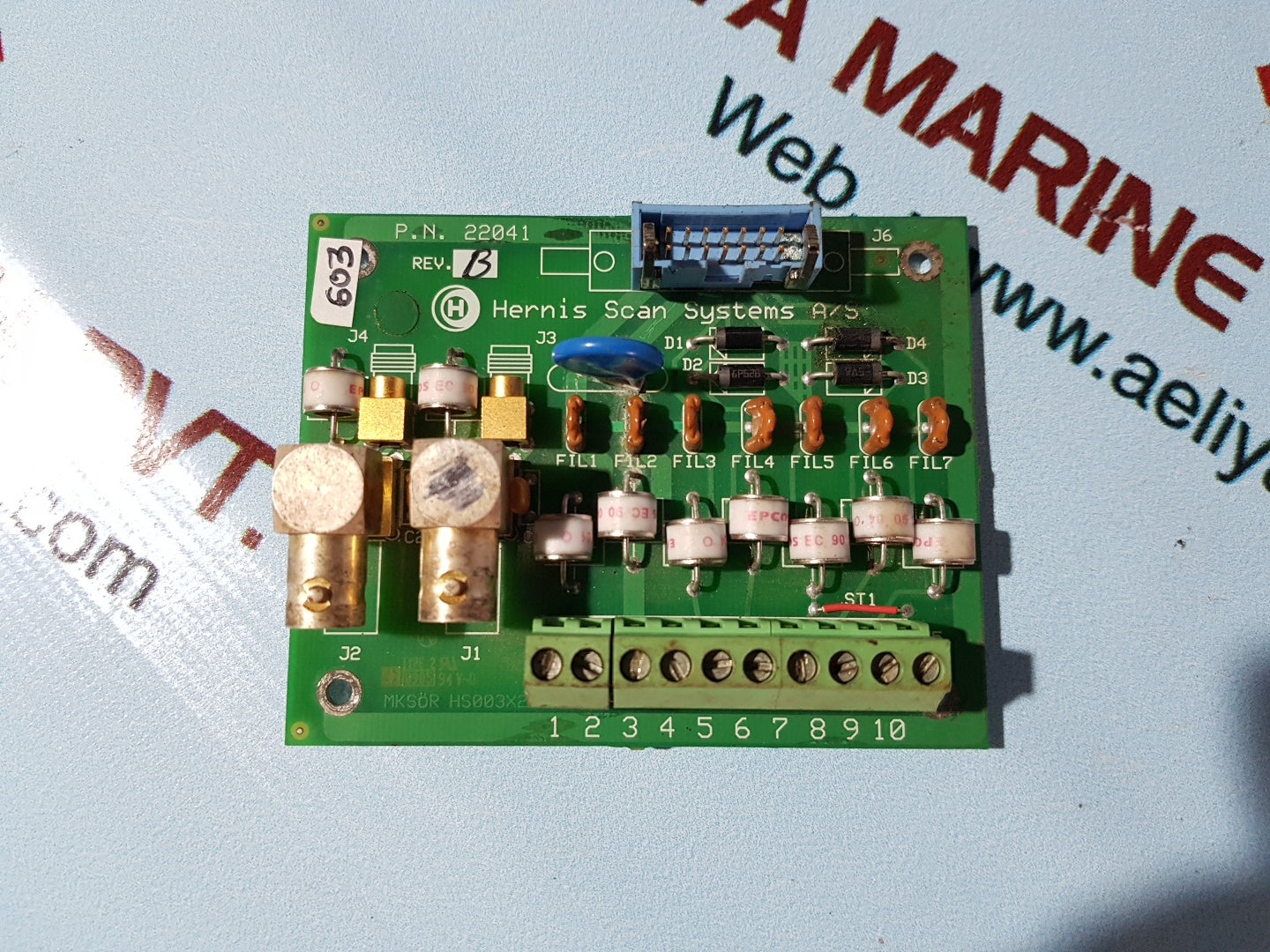 Hernis scan systems 22041 pcb circuit mksor hs003x2
