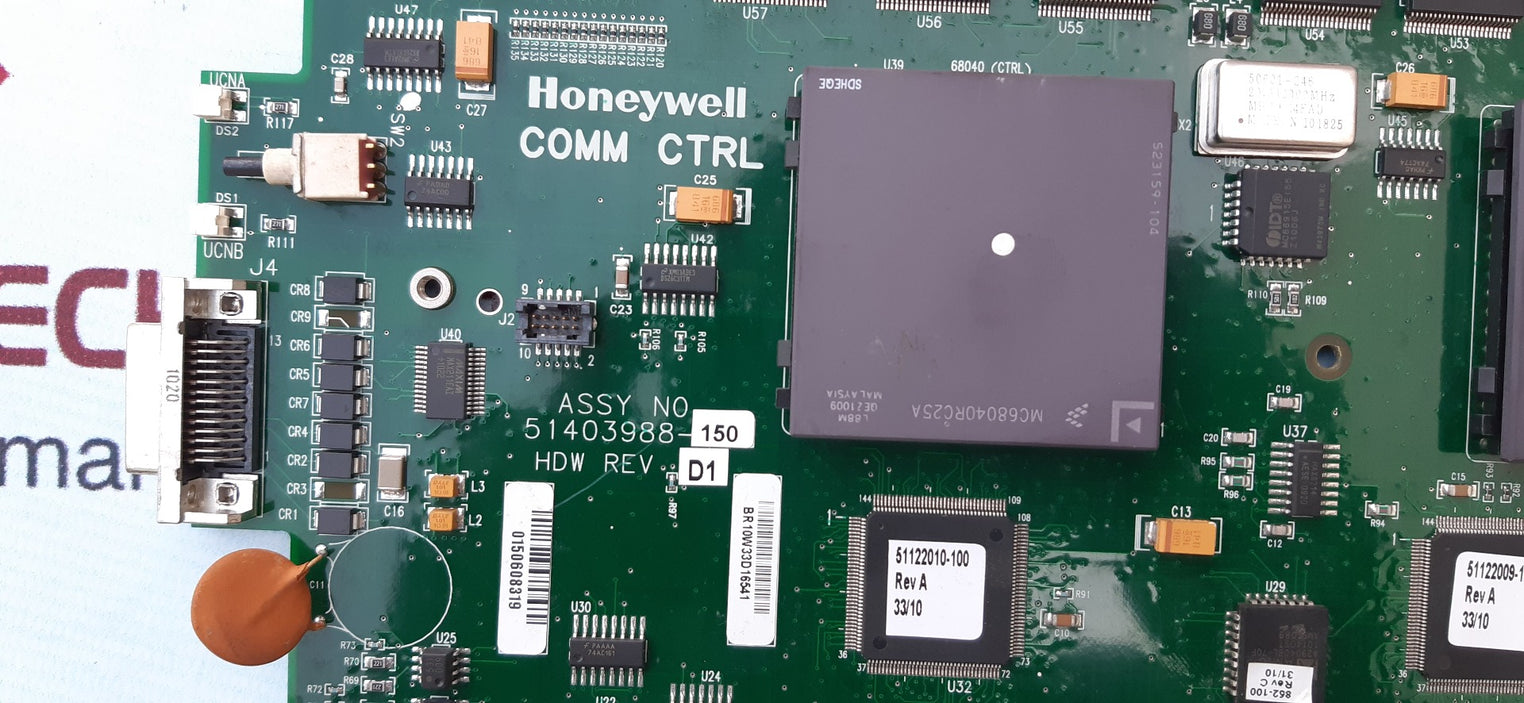 Honeywell 51403988-150 rev d1 comm ctrl pcb card