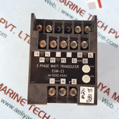 Toyo keiki egm-23 3 phase watt transducer class 0.5