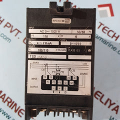 Toyo keiki egm-23 3 phase watt transducer class 0.5