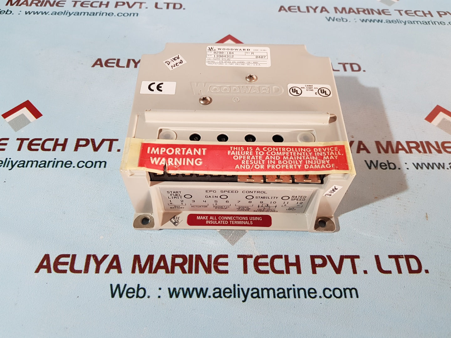 Woodward 8290-184 epg speed control rev.m