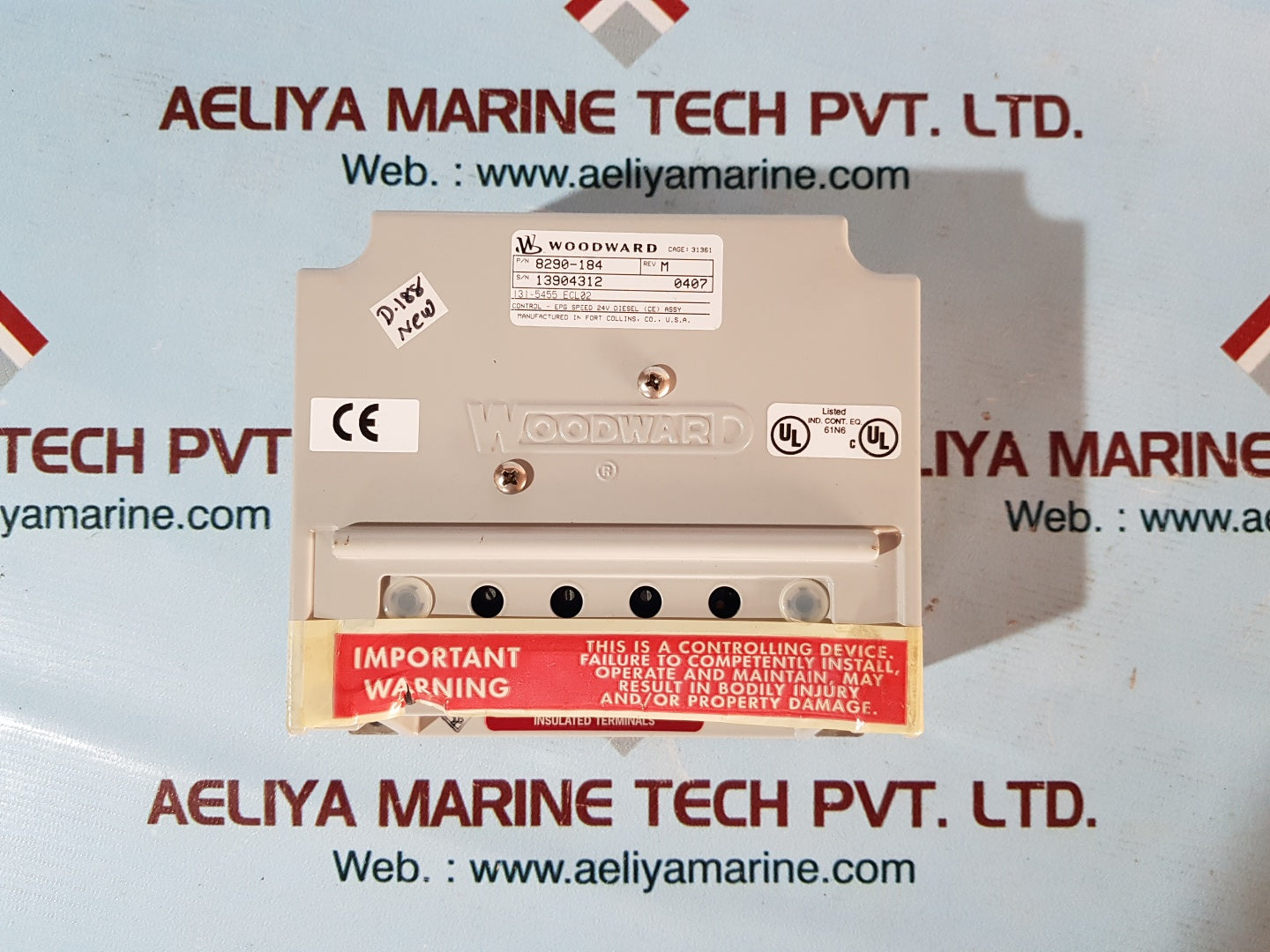 Woodward 8290-184 epg speed control rev.m