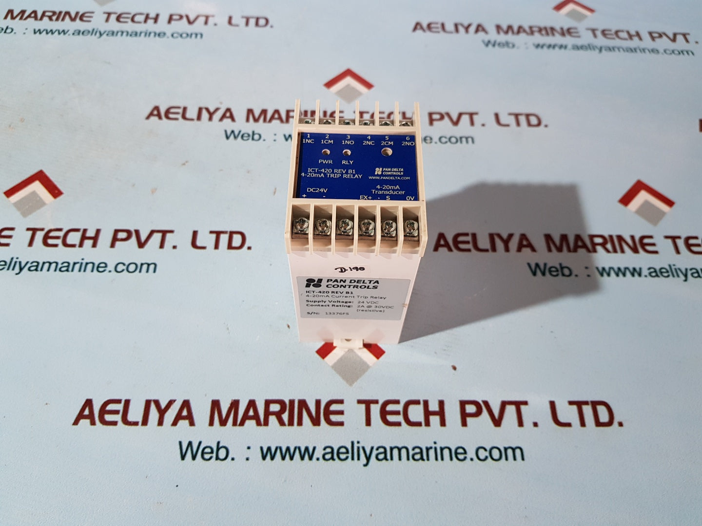Pan Delta Ict-420 Rev B1 4-20Ma Current Trip Relay 24 Vdc
