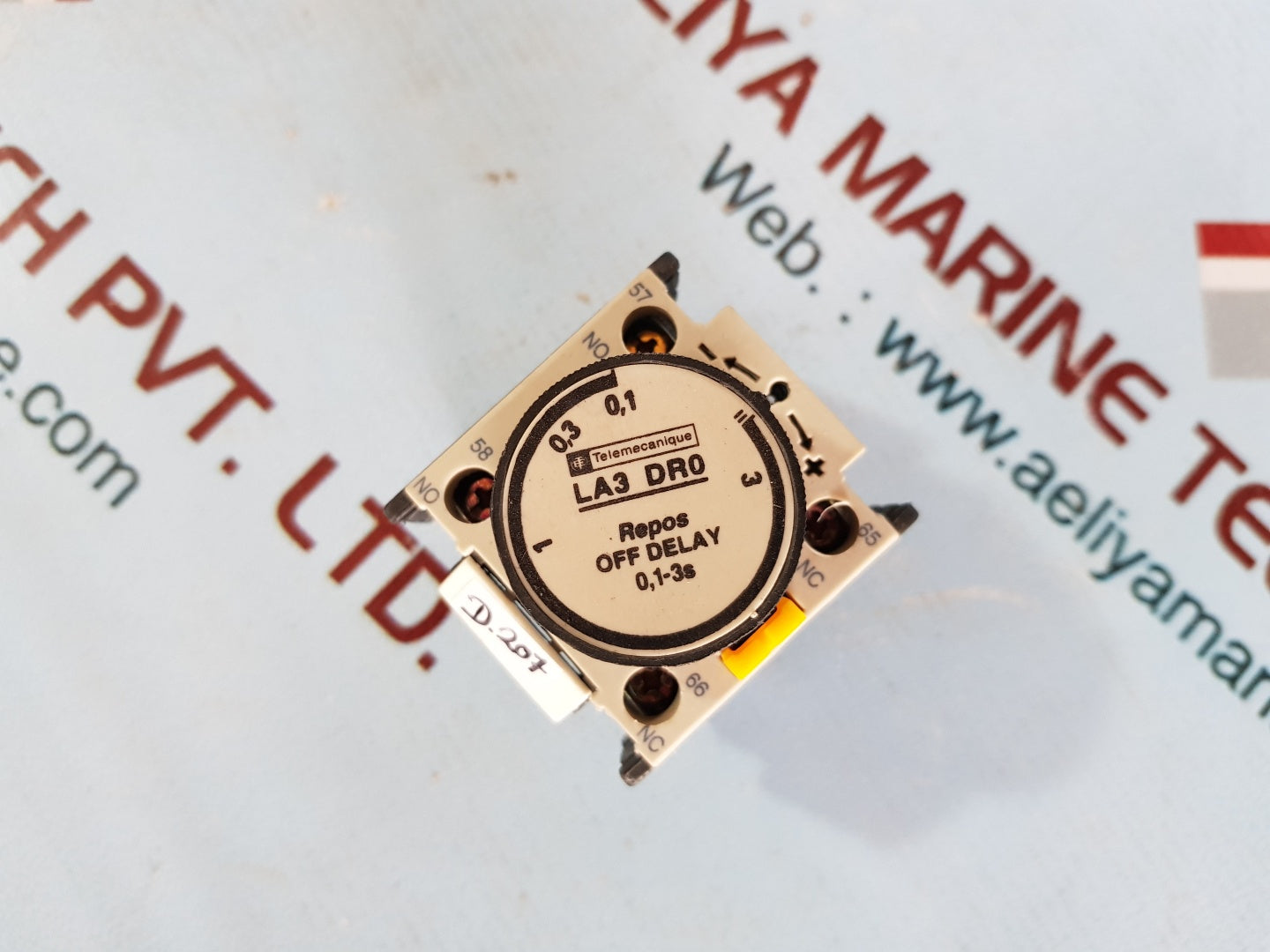 Telemecanique la3 dr0 time delay block 0,1-3s