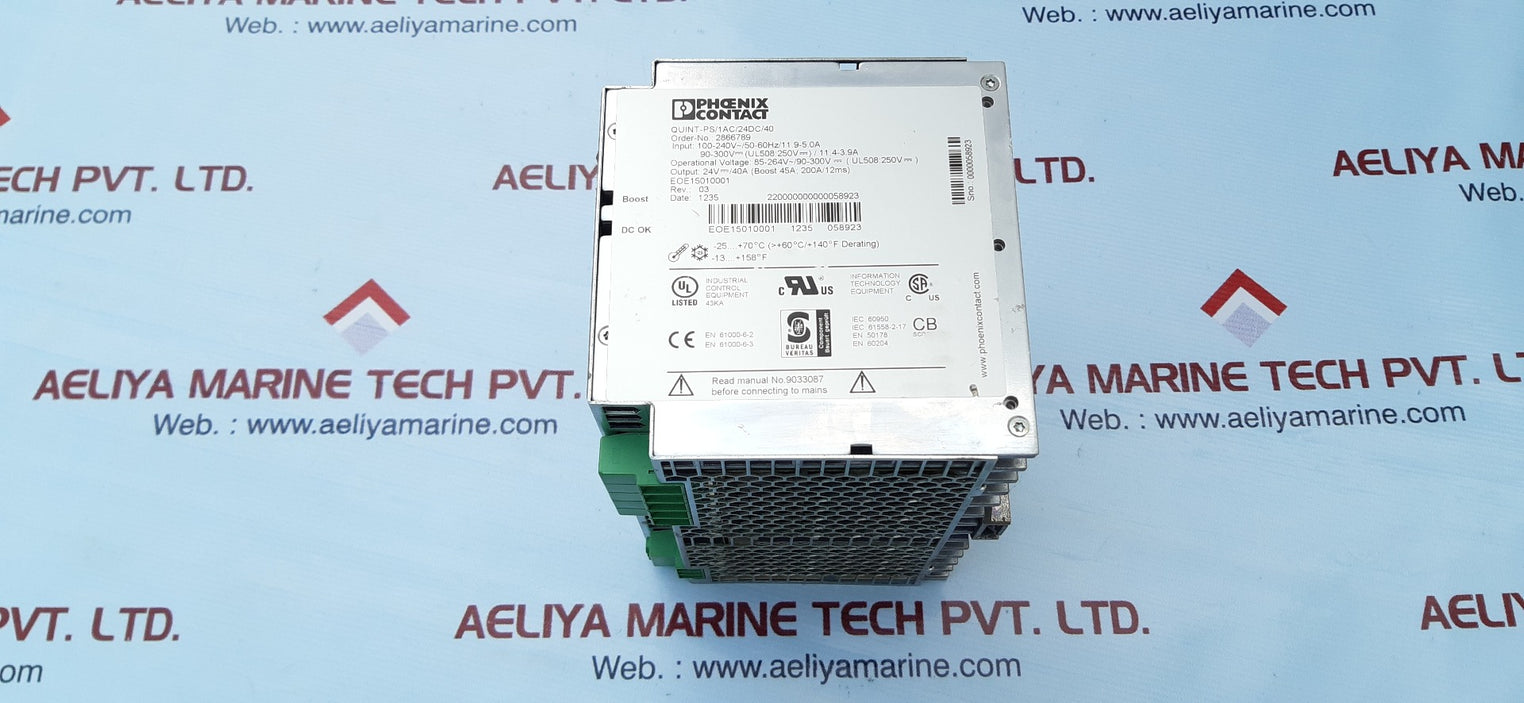 Phoenix Contact Quint-ps/1Ac/24Dc/40 Power Supply