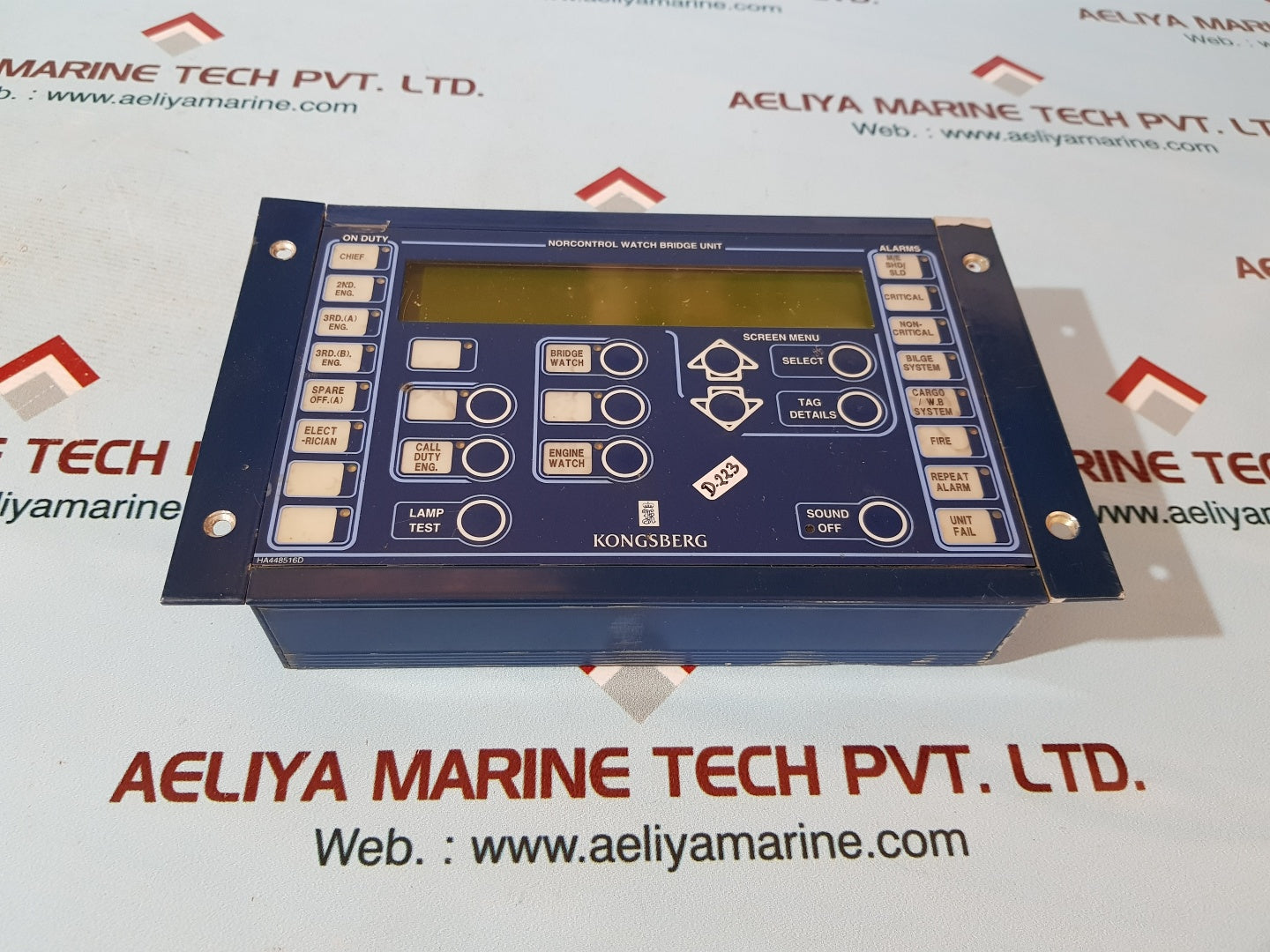 Kongsberg norcontrol watch bridge unit