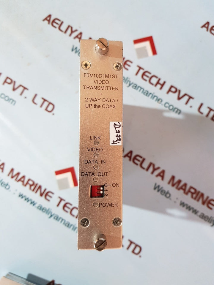 Pelco ftv10d1m1st video transmitter + 2 way data/up the coax