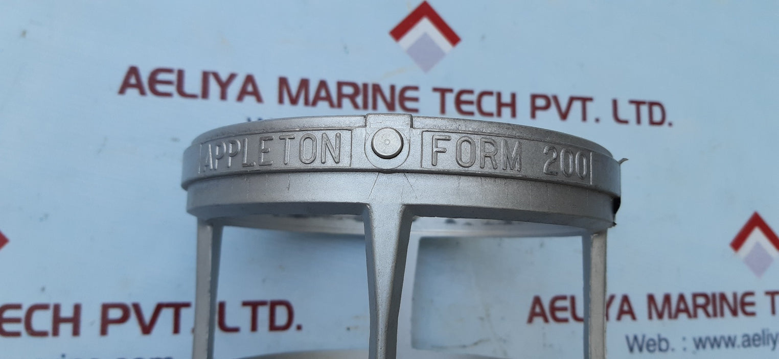 Appleton Vgu-2 Form 200 Explosion Proof Light Cover 115Vac