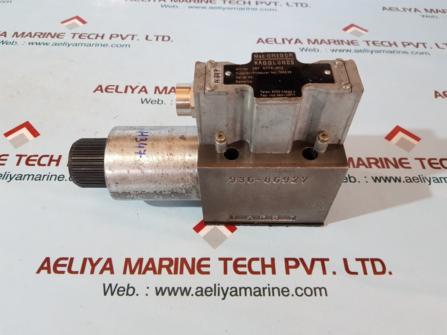 Macgregor hagglunds 287 3774-802 directional control valve 24v