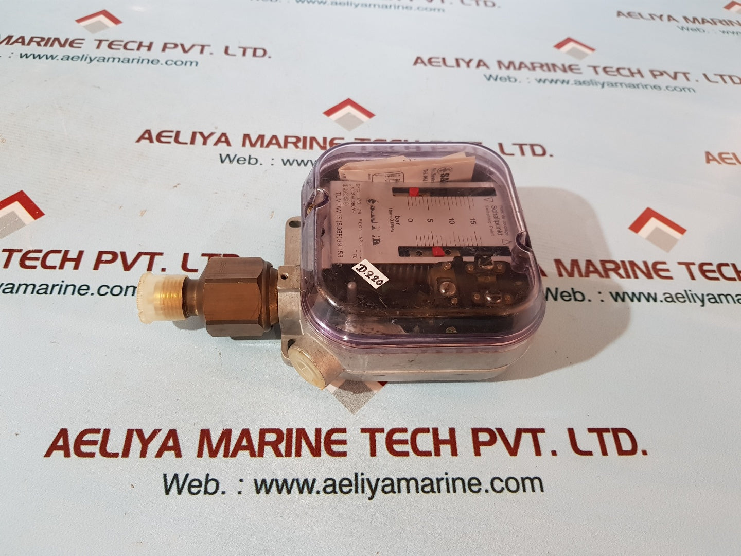 Sauter tuv dwfs(sdbf)89-153 pressure switch 0 to 15 pressure